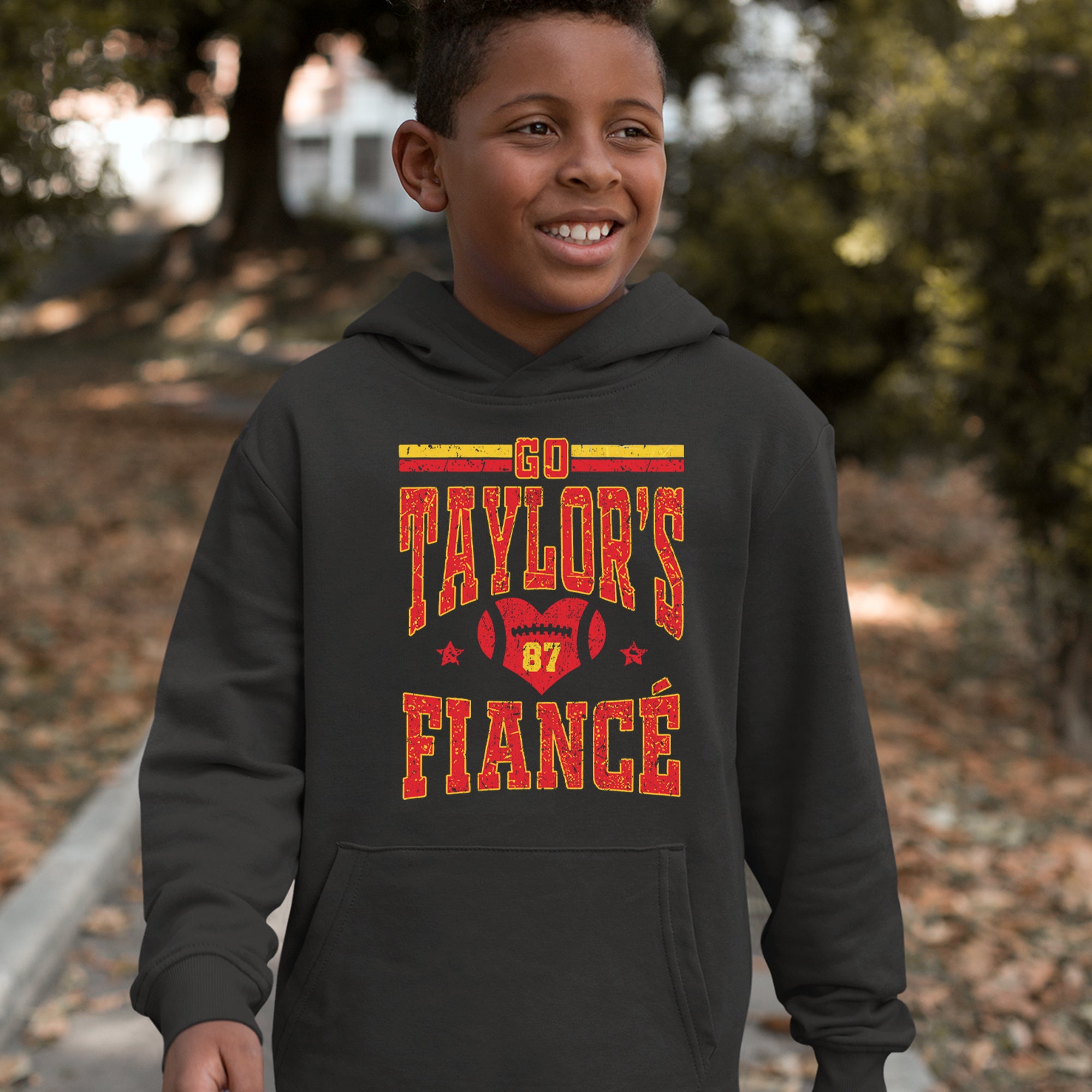 Go Taylor's Fiancé Engagement Game Day Youth-Sized Hoodie 