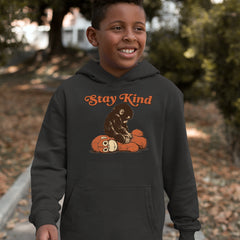 Punch Stay Kind Macaque Youth-Sized Hoodie 