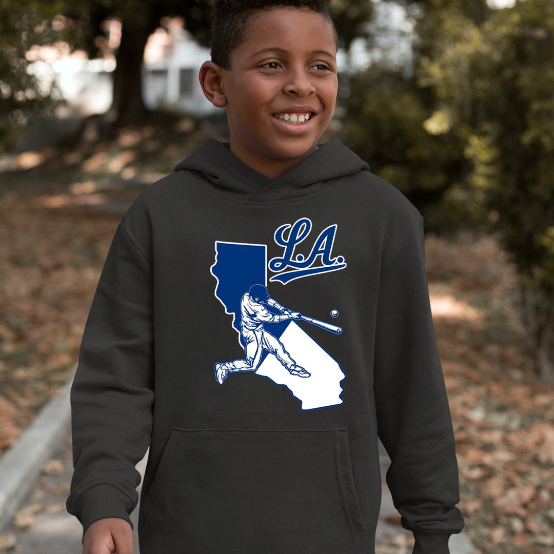 Los Angeles Baseball Batter Up Youth-Sized Hoodie 