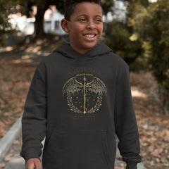 Fourth Wing Dragon Rider Vintage Basgiath War College Youth-Sized Hoodie 