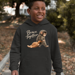 Punch Brave Together Stuffed Animal Youth-Sized Hoodie 