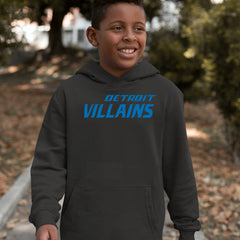Detroit Villains Grit Football Youth-Sized Hoodie 
