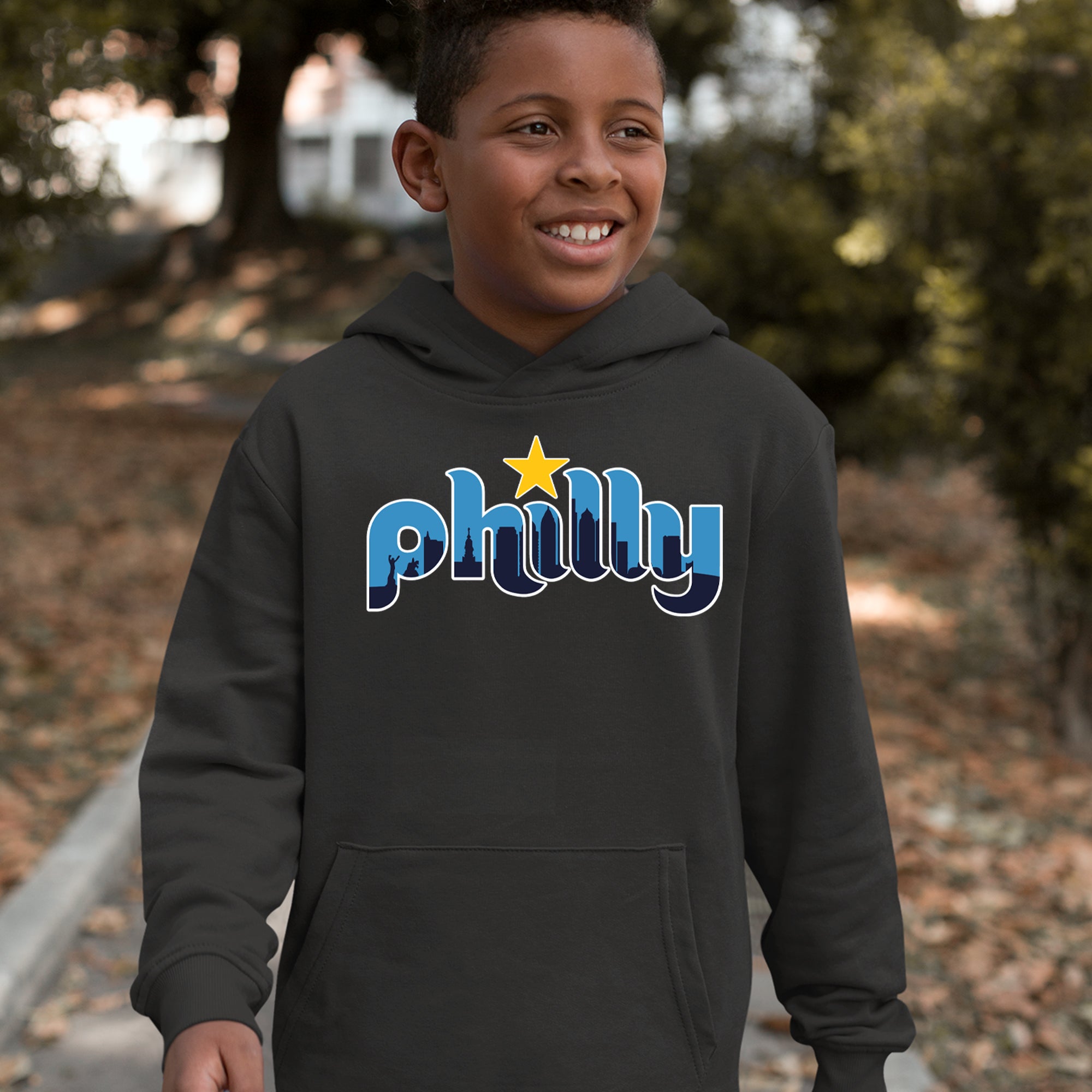 Skyline Philly Philadelphia Youth-Sized Hoodie 