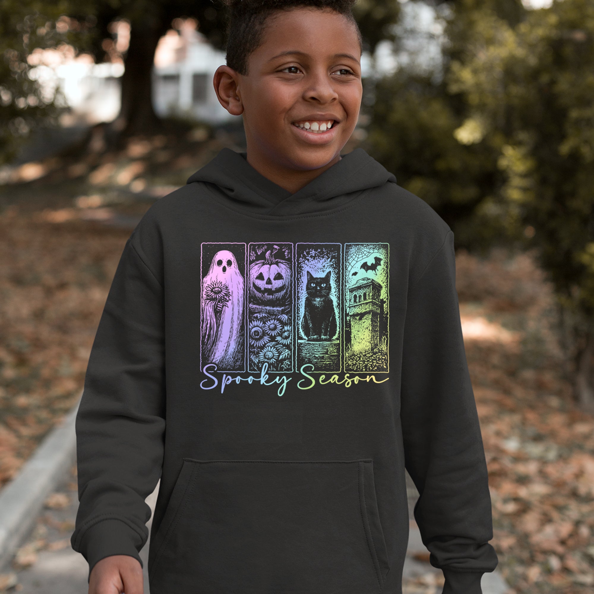 Spooky Season Cute Pastel Halloween Design Youth-Sized Hoodie 