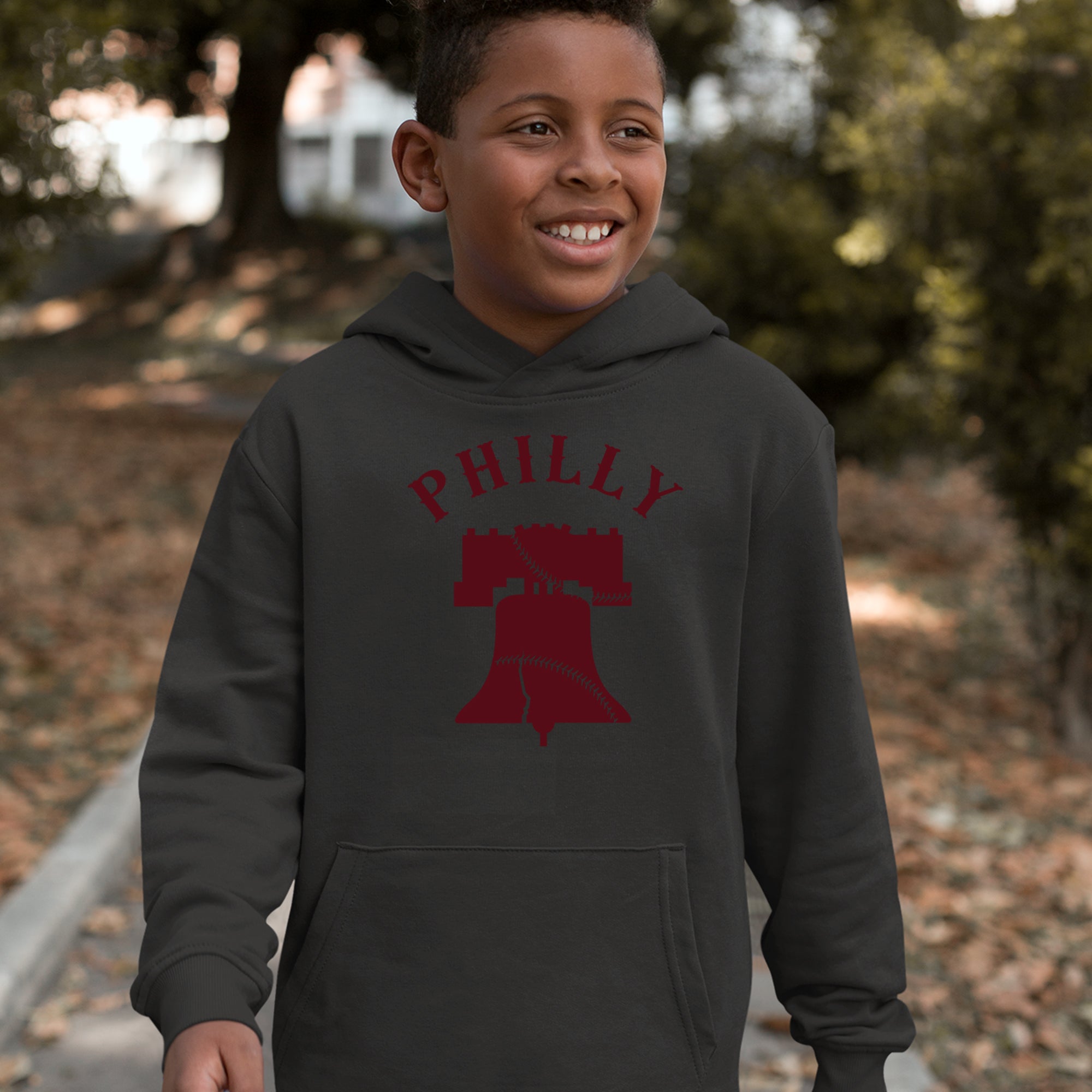 Philly Cracked Liberty Bell Youth-Sized Hoodie 