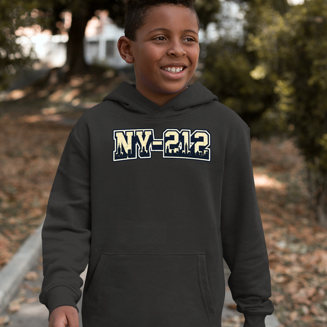 New York City 212 Area Code Skyline  Youth-Sized Hoodie 