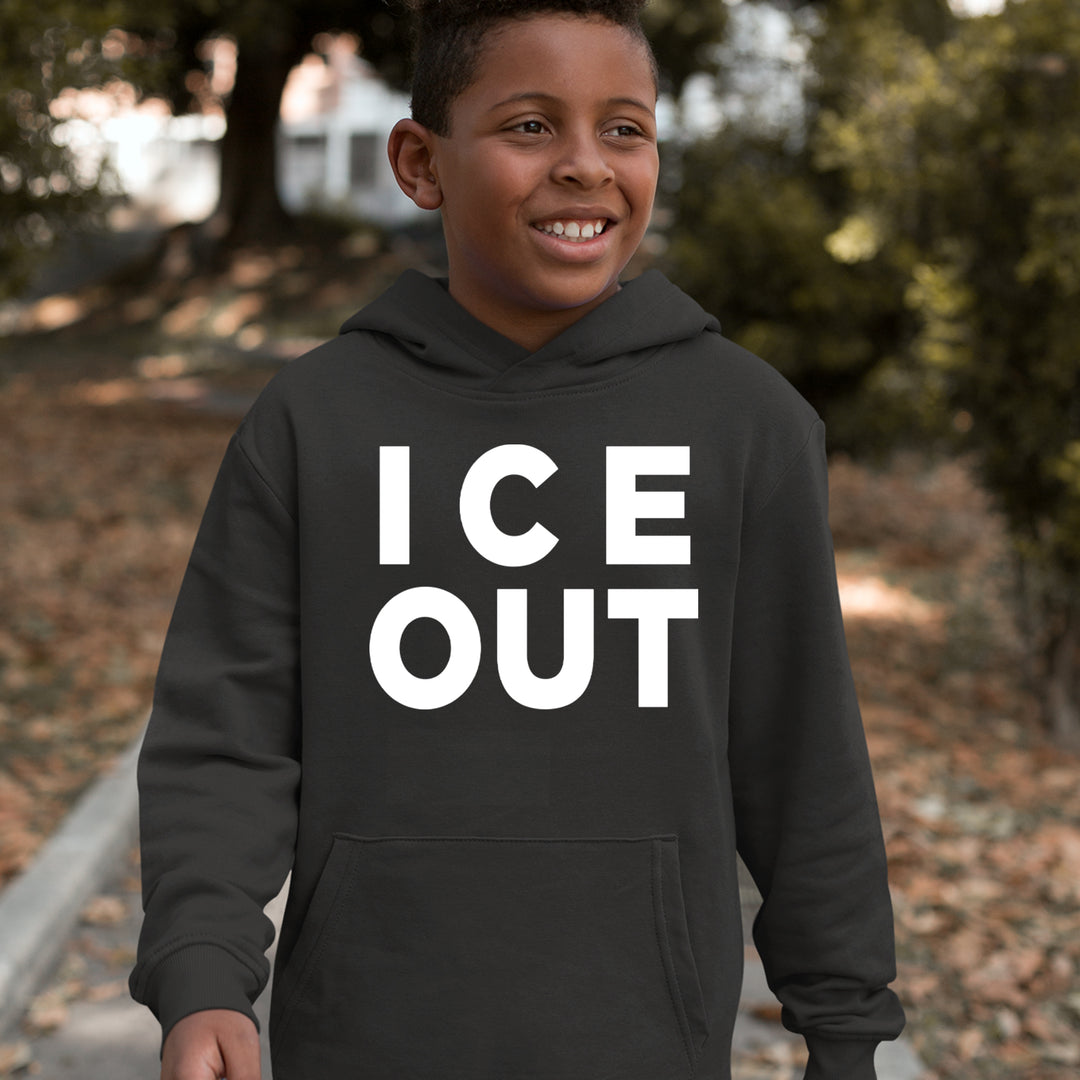 Ice Out Protest Youth-Sized Hoodie 