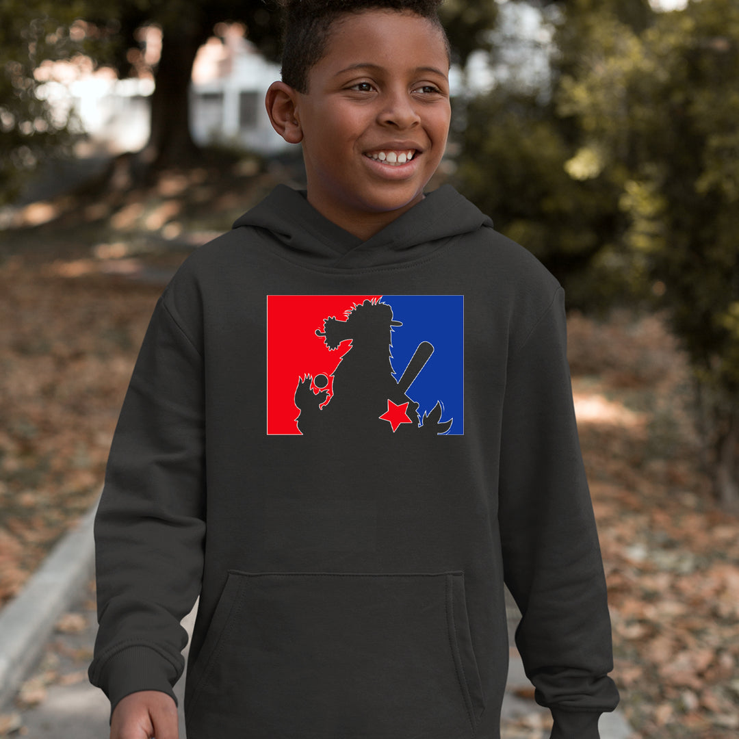 Philly Baseball Phan graphic on Kids' Heavyweight Fleece Pullover Hoodie alternate view 3