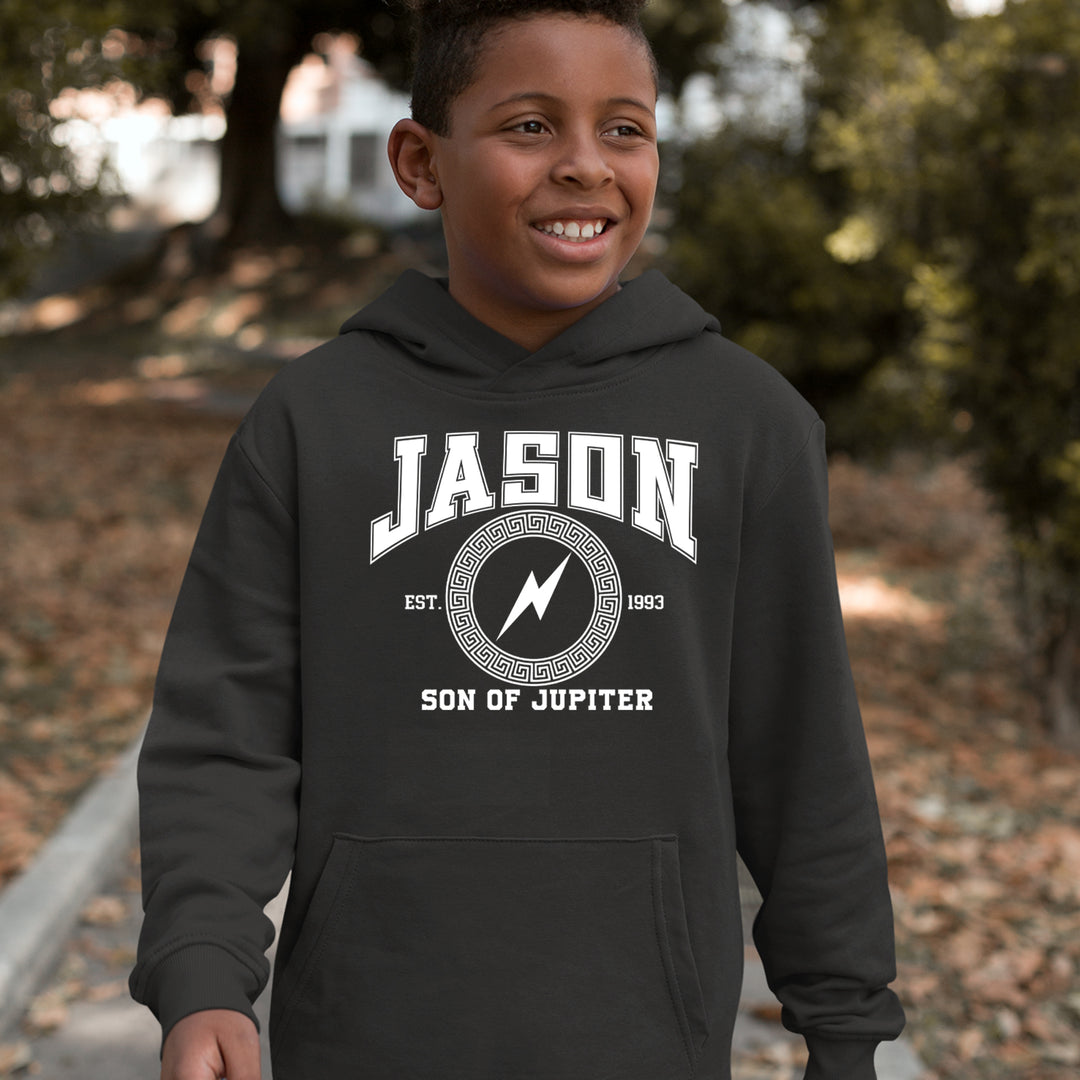 Jason Son of Jupiter Storm Bringer Youth-Sized Hoodie 