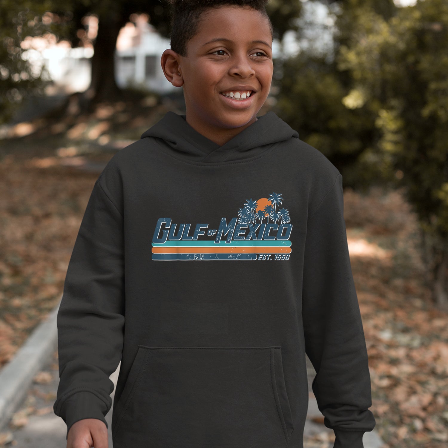 Gulf Of Mexico Established Year 1550 Youth-Sized Hoodie 