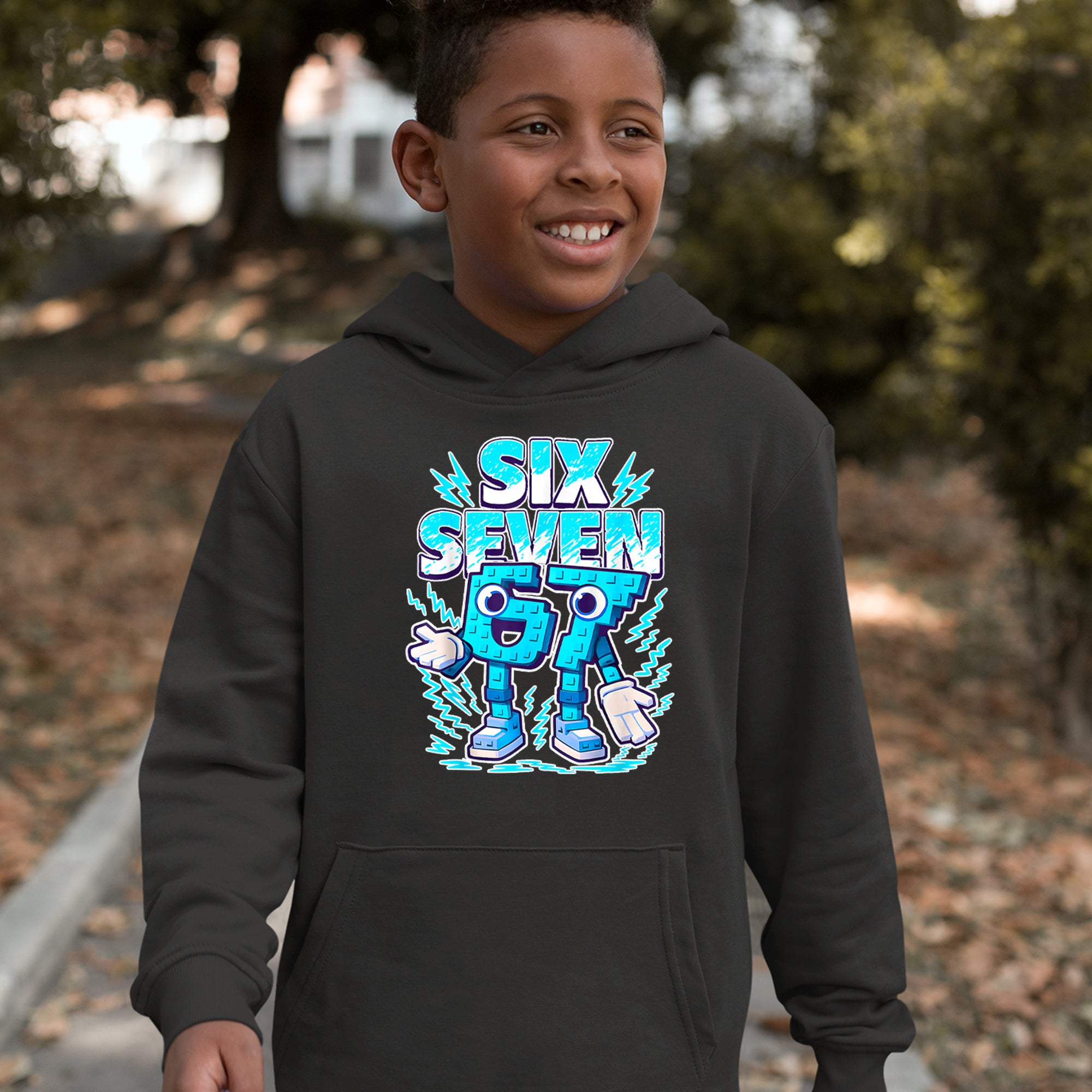 67 Brainrot Meme Slang Youth-Sized Hoodie 