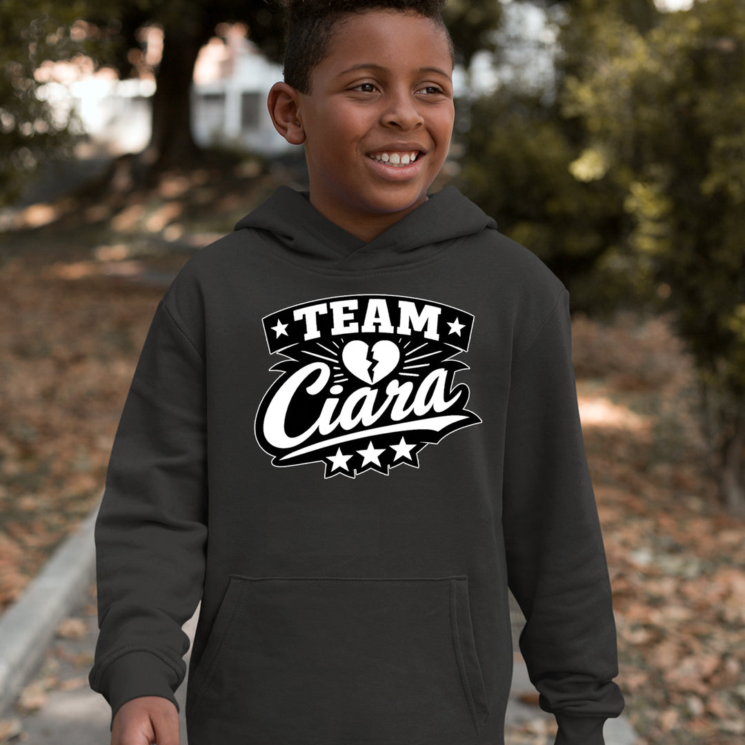 Team Ciara Scamanda Broken Heart Youth-Sized Hoodie 
