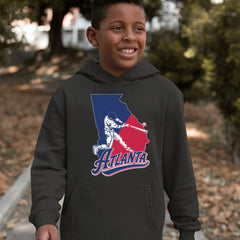 Atlanta Georgia Batter Up Youth-Sized Hoodie 