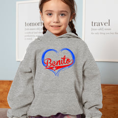 Benito Heart Puerto Rico Youth-Sized Hoodie 