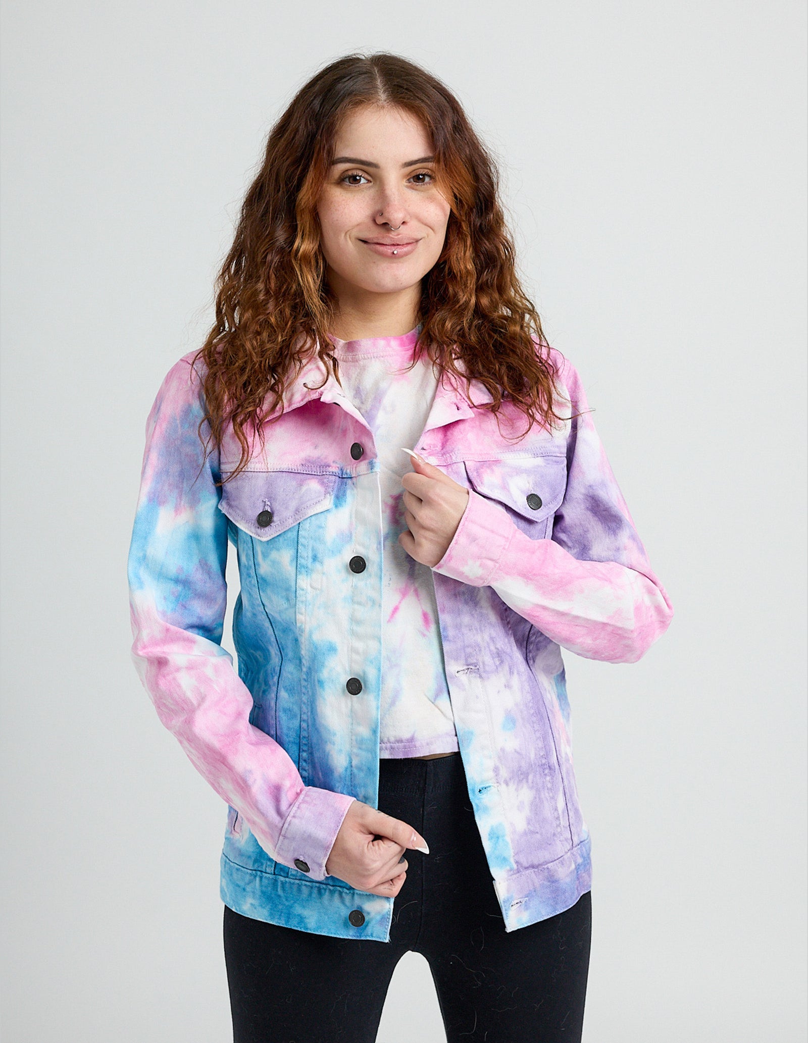 Swift 89 Birth Year Music Fan Lover Era Tie-Dye Denim Jacket