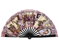 Tarot Card Hand Fan, Large Mystic Fans, Burning Man Accessories, Large Clack Fans, Rave Fan, Festival Accessories, Oversized Folding Fan
