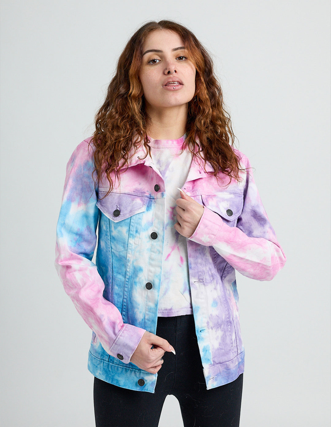 Swift 89 Birth Year Music Fan Lover Era Tie-Dye Denim Jacket