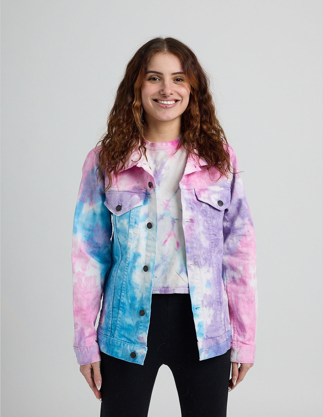 Swift 89 Birth Year Music Fan Lover Era Tie-Dye Denim Jacket