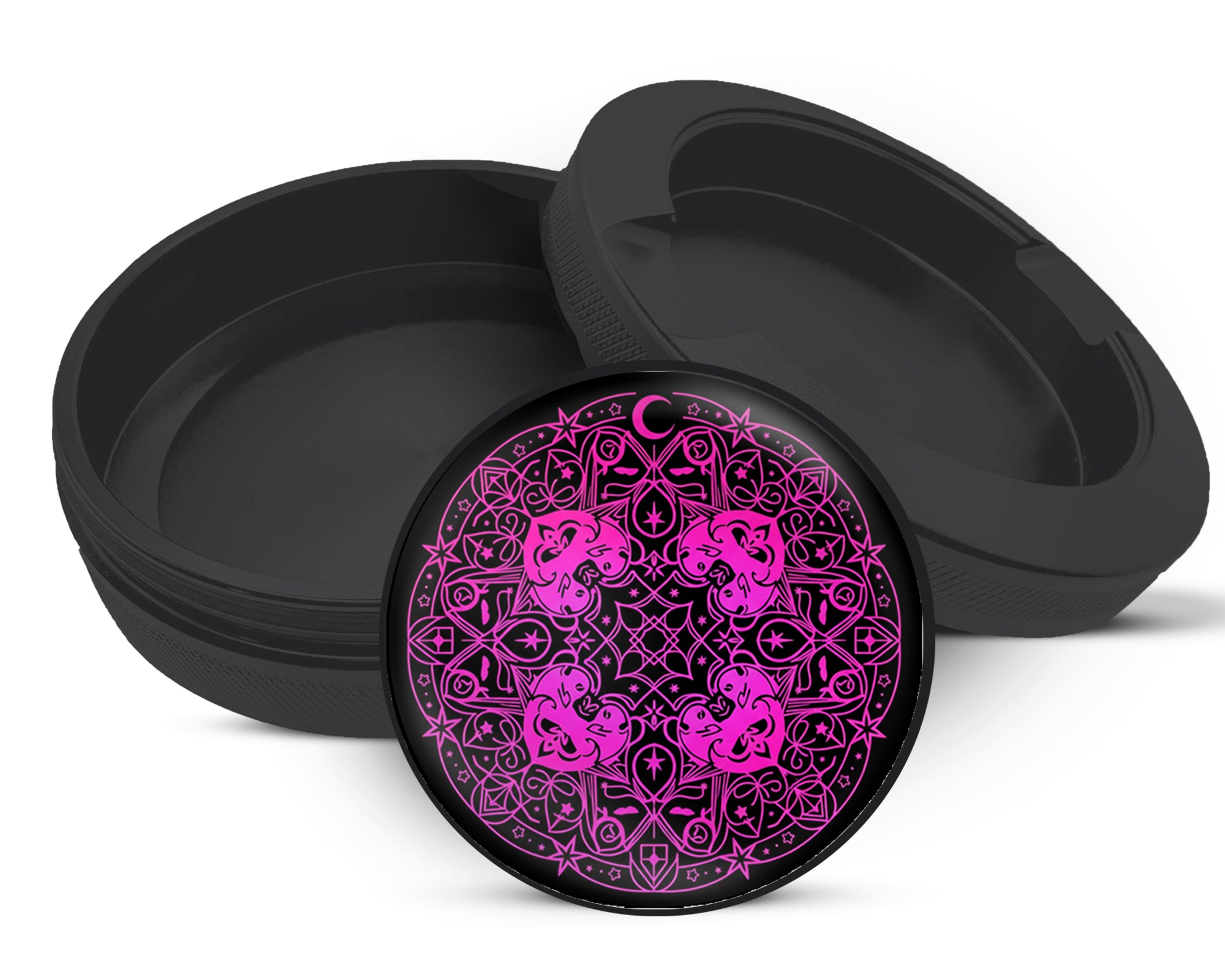 Zyn Storage Case Witchy Cosmic Sigil Mandala Black