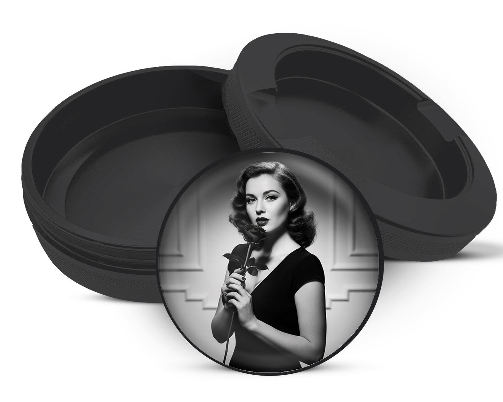 Zyn Storage Case Noir Rose Vintage Elegance Black