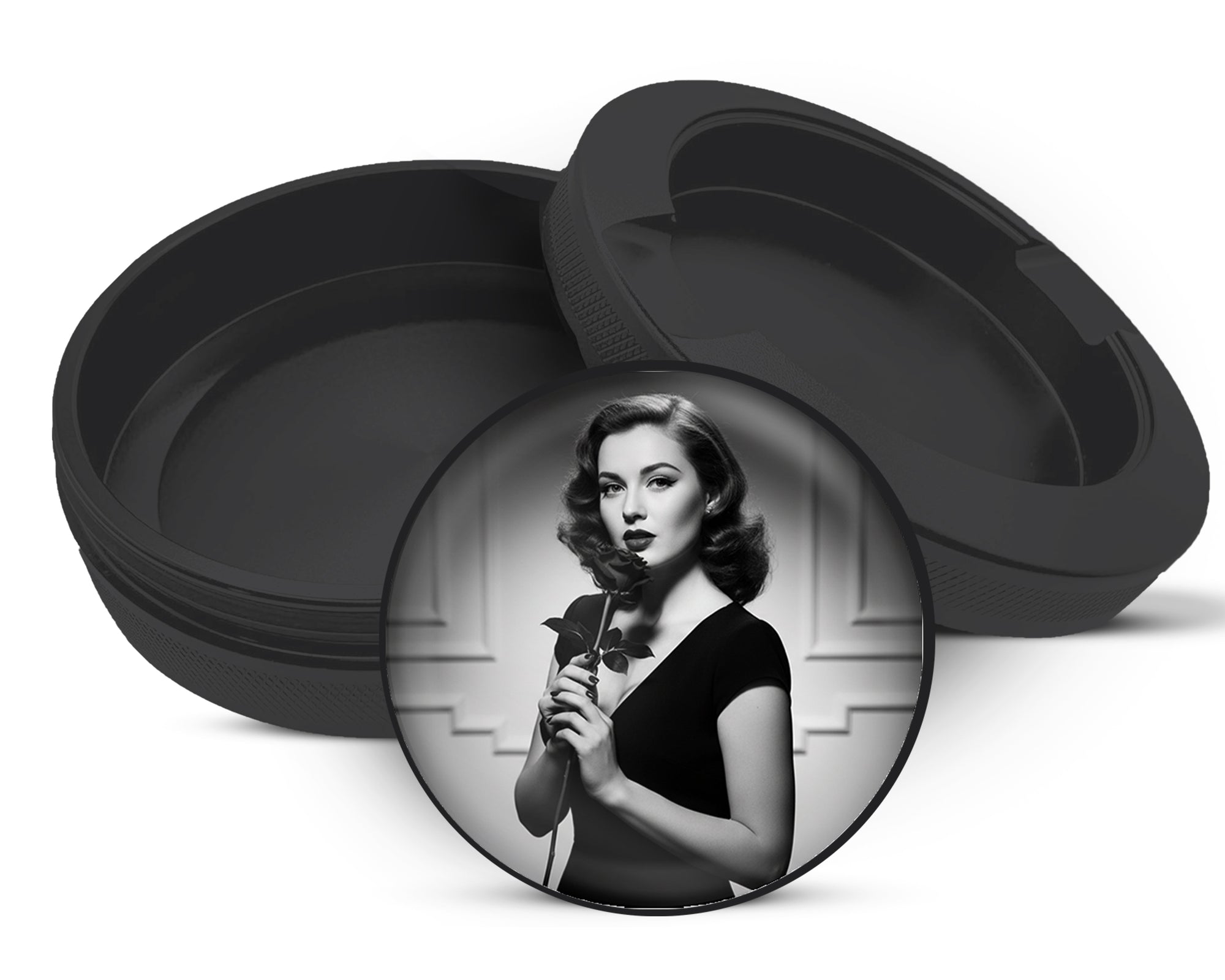 Zyn Storage Case Noir Rose Vintage Elegance Black