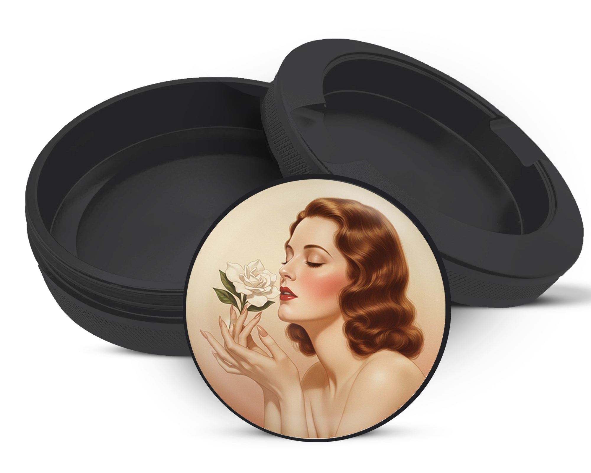 Zyn Storage Case Vintage Rose Scented Beauty Black