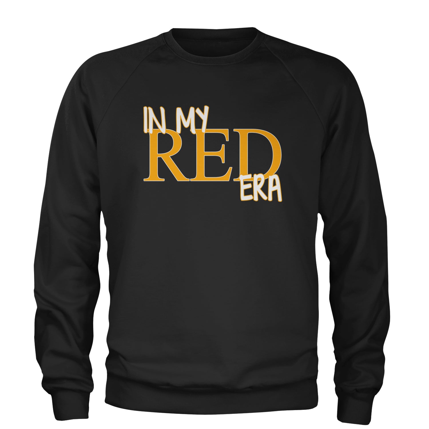 In My Red Era Kansas City Adult Crewneck Sweatshirt Black