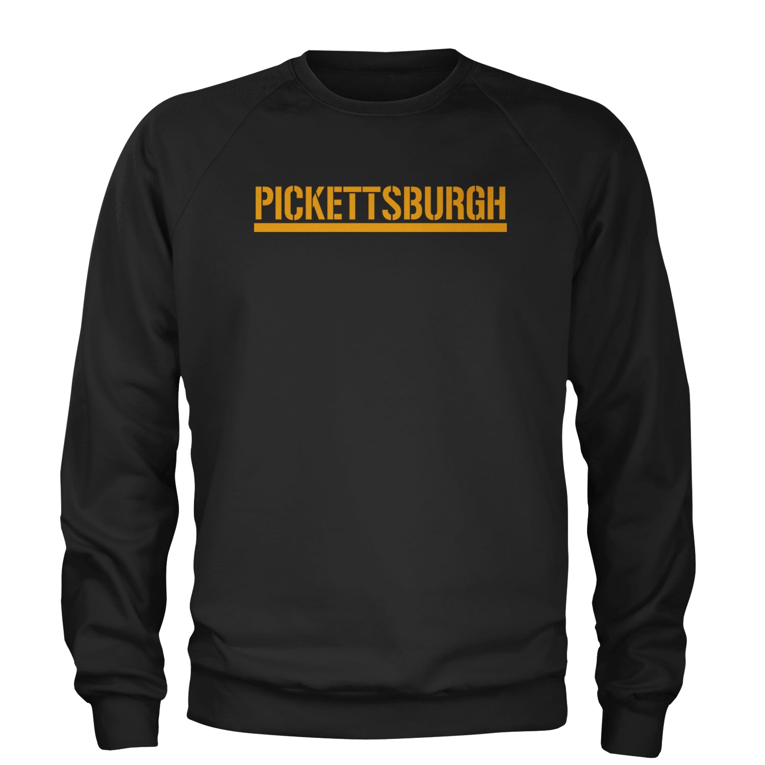 Pickettsburgh Pittsburgh Football Adult Crewneck Sweatshirt Black