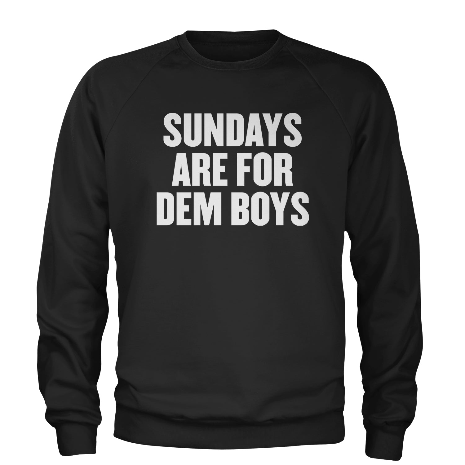 Sundays Are For Dem Boys Adult Crewneck Sweatshirt Navy Blue