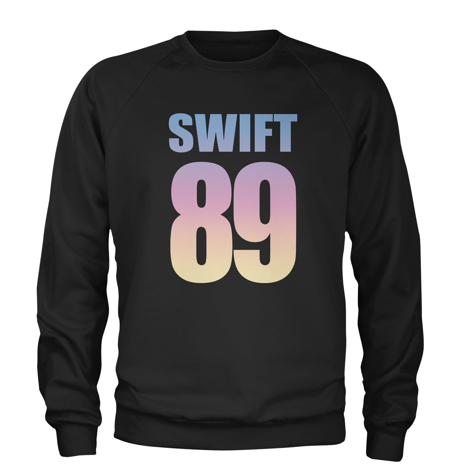 Lover Era Swift 89 Birth Year Music Fan TTPD Adult Crewneck Sweatshirt Black