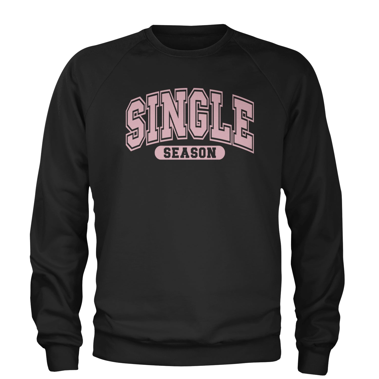 Single Season Valentine's Day Adult Crewneck Sweatshirt Heather Grey