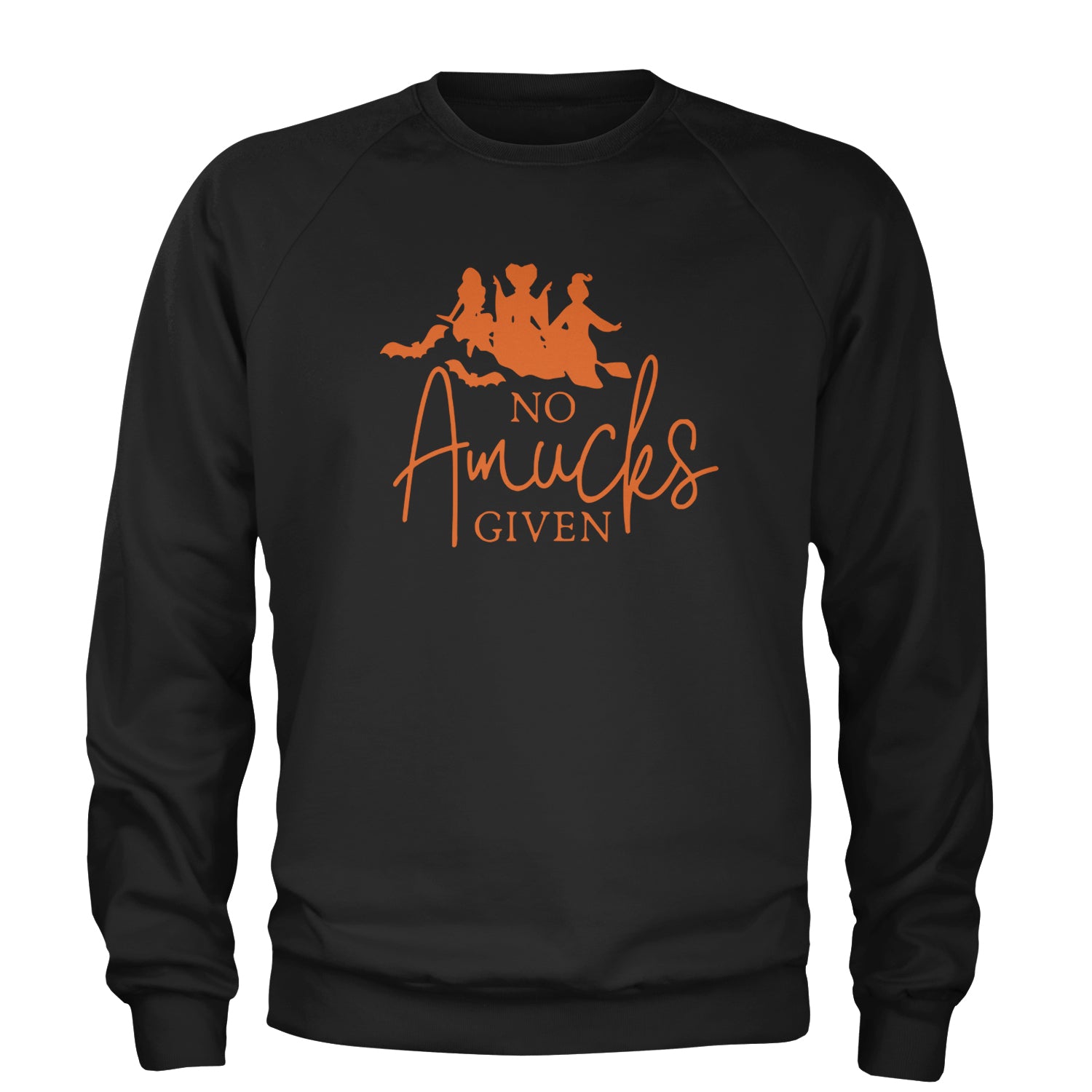 No Amucks Given Hocus Pocus Adult Crewneck Sweatshirt Black