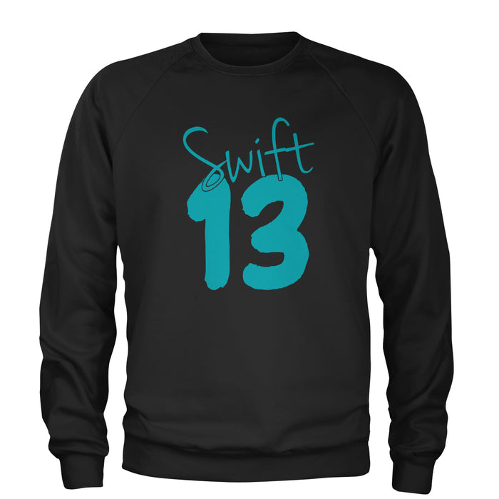 13 Swift 13 Lucky Number Era TTPD Adult Crewneck Sweatshirt
