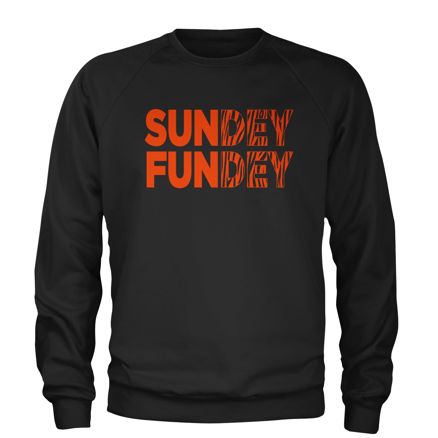 SunDEY FunDEY Sunday FundayAdult Crewneck Sweatshirt Black