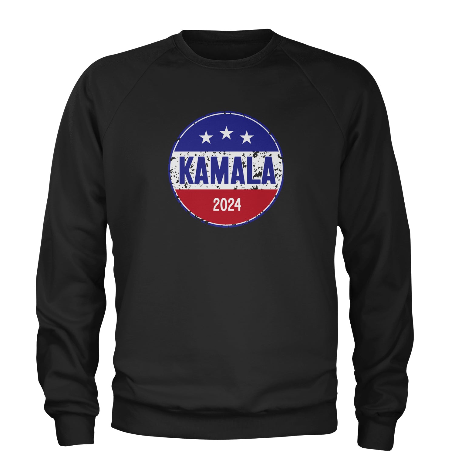 Kamala Badge 2024 - Kamala Harris For President 2024 Adult Crewneck Sweatshirt Black