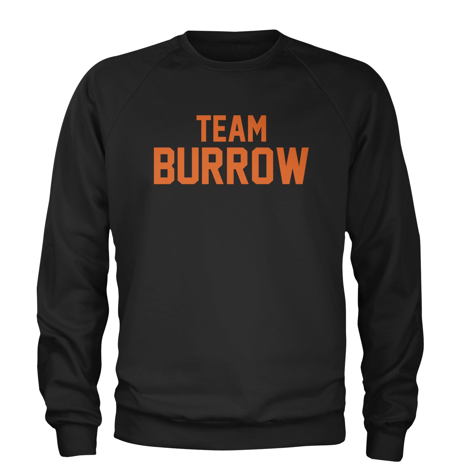 Team Burrow Cincinnati Adult Crewneck Sweatshirt Black