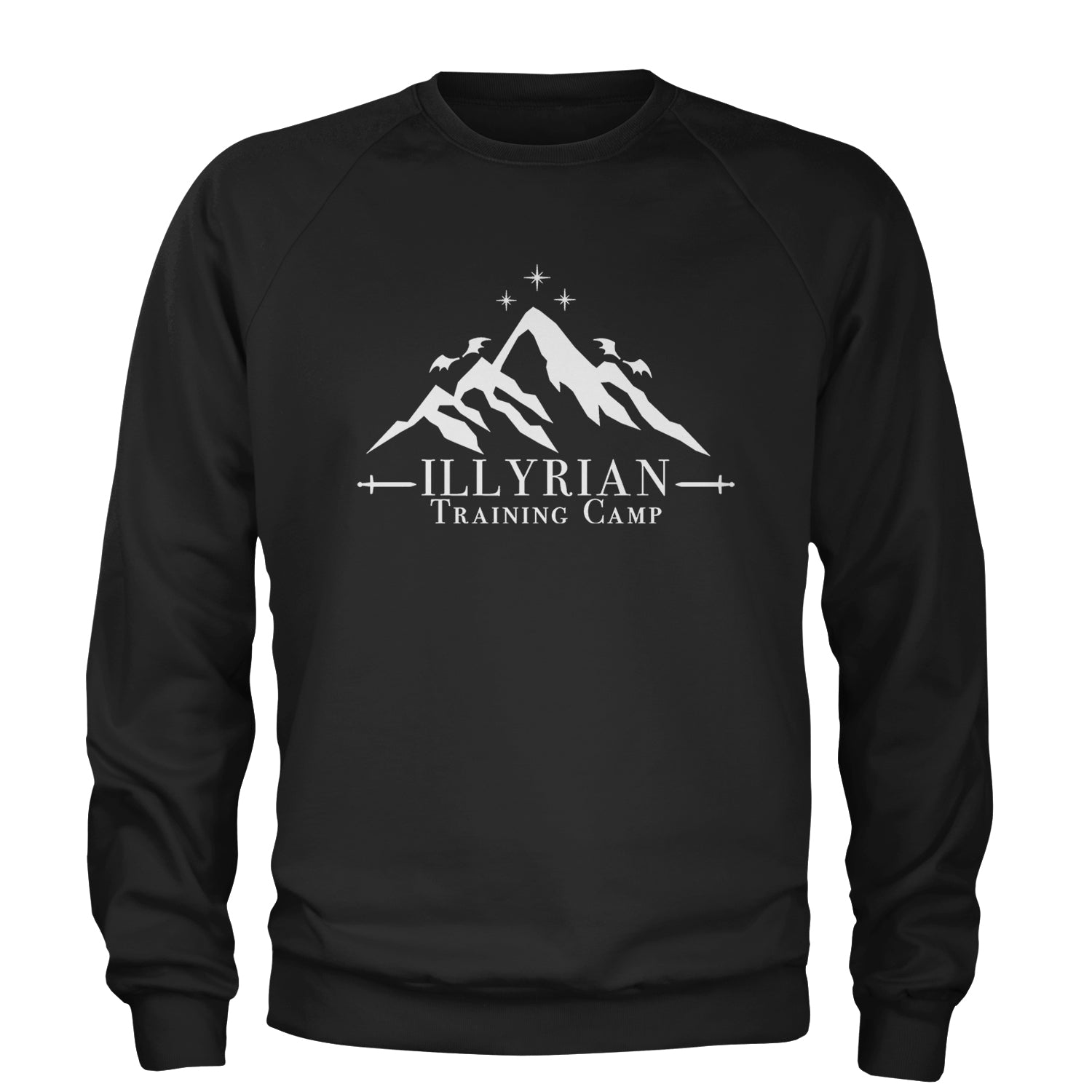 Illyrian Training Camp Night Court Adult Crewneck Sweatshirt Black