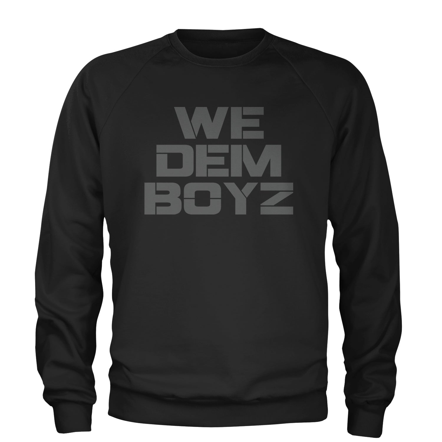 WE Dem Boys Dallas  Adult Crewneck Sweatshirt Black