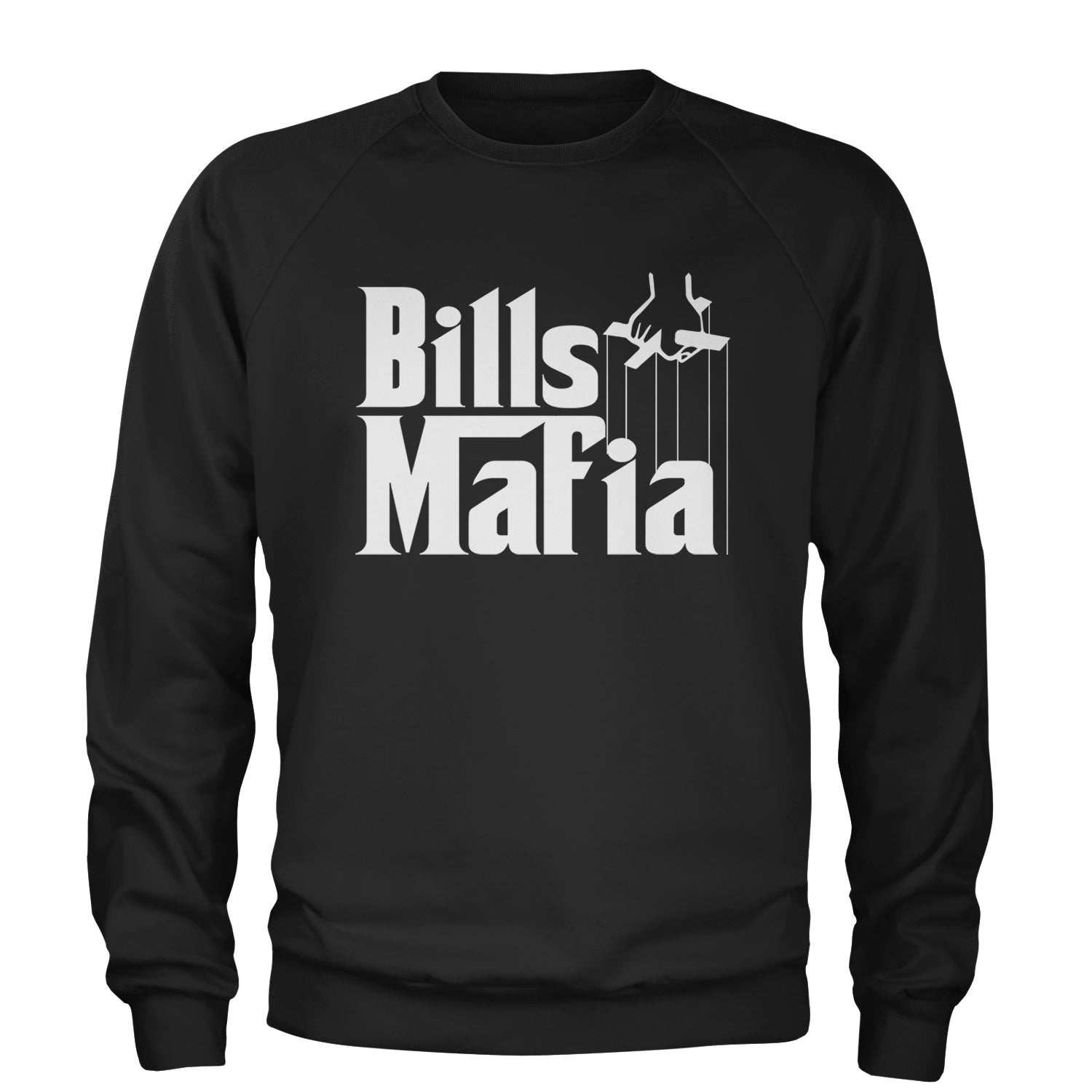 Mafia Bills Mafia Godfather Adult Crewneck Sweatshirt Royal Blue