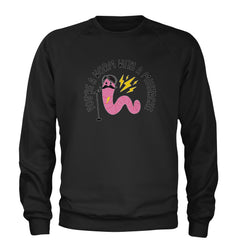 You're A Worm With A Mustache Tom Scandoval Adult Crewneck Sweatshirt Black