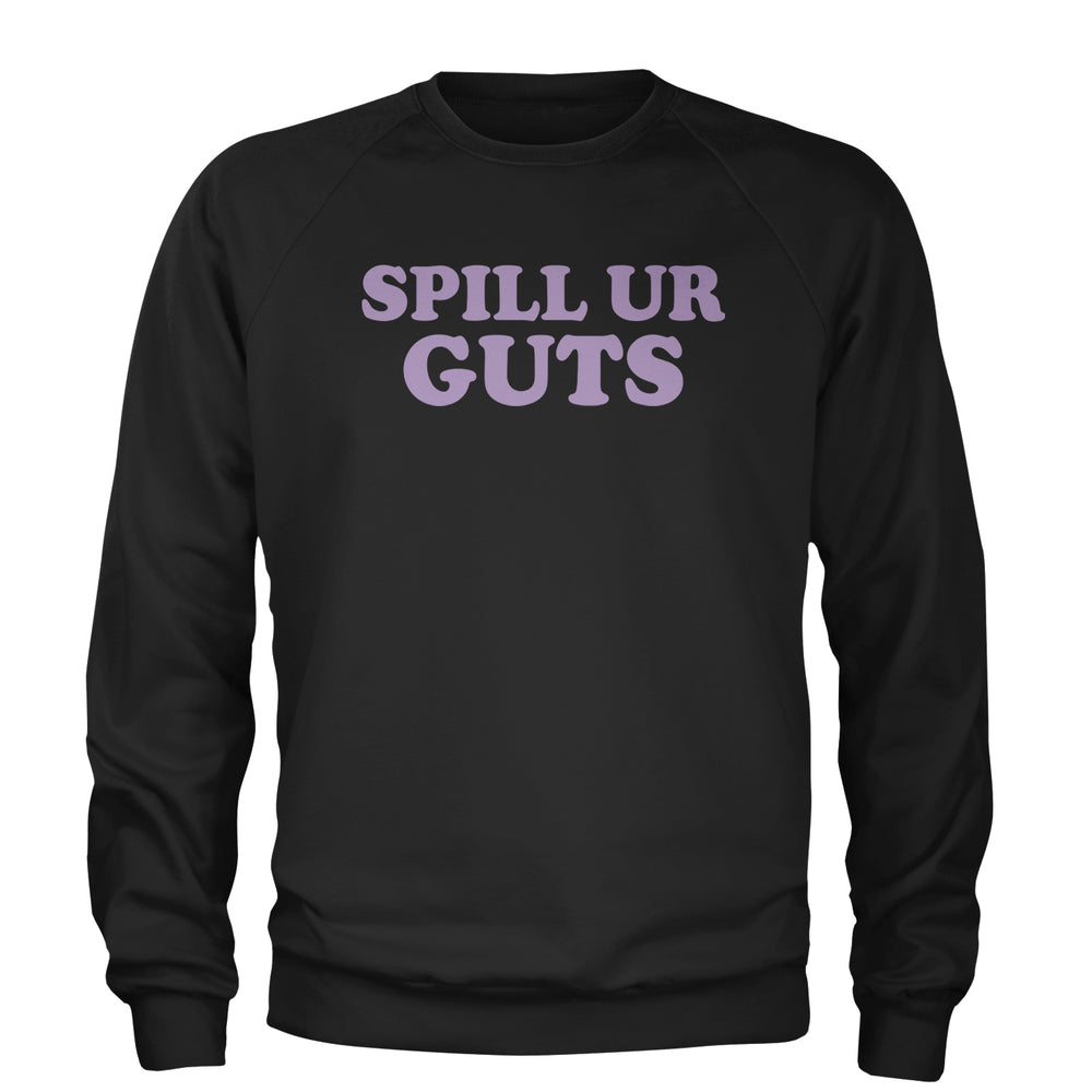 Spill Ur Guts Music Adult Crewneck Sweatshirt Black