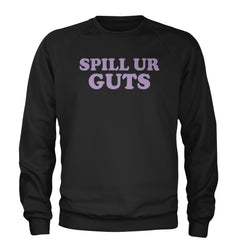 Spill Ur Guts Music Adult Crewneck Sweatshirt Black