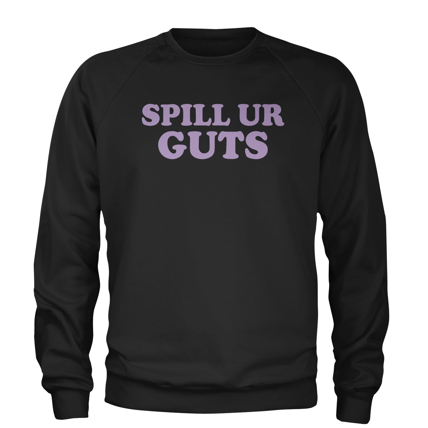 Spill Ur Guts Music Adult Crewneck Sweatshirt Maroon