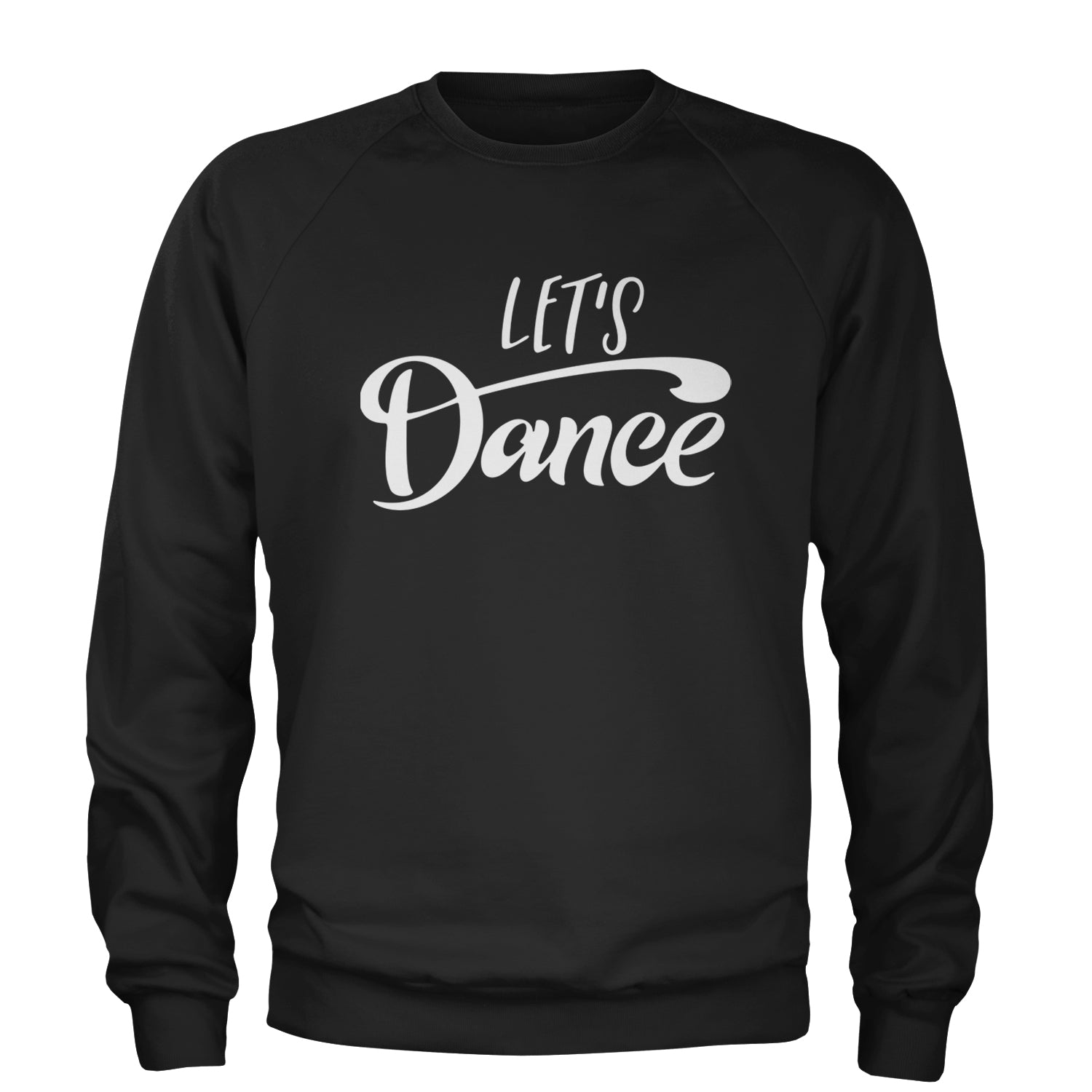 Let's Dance Adult Crewneck Sweatshirt Black