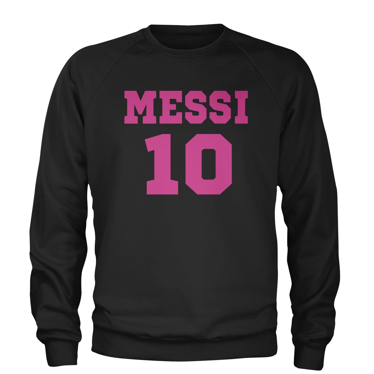 Messi World Soccer Futbol Messiami Adult Crewneck Sweatshirt Black