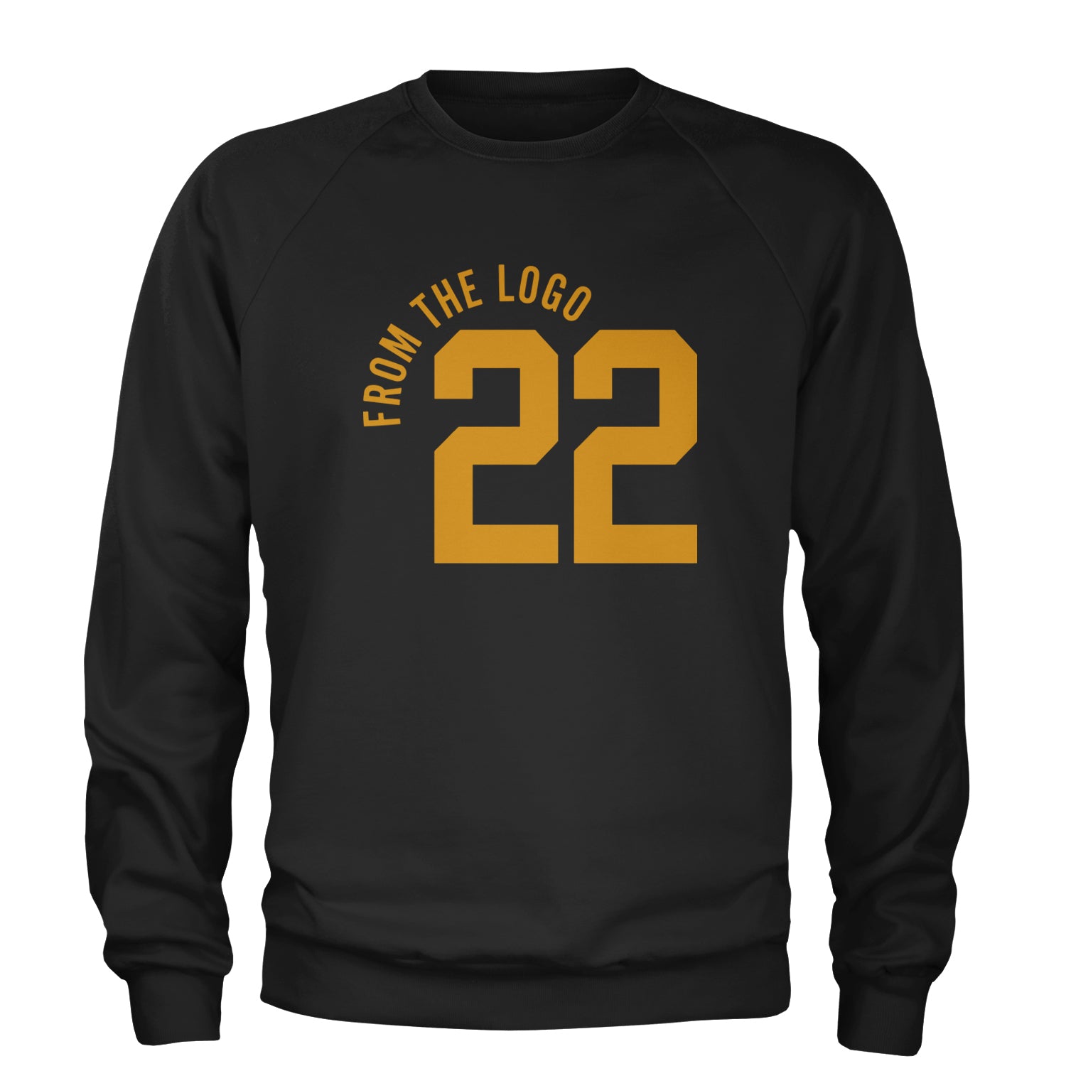 From The Logo #22 Basketball Adult Crewneck Sweatshirt Black