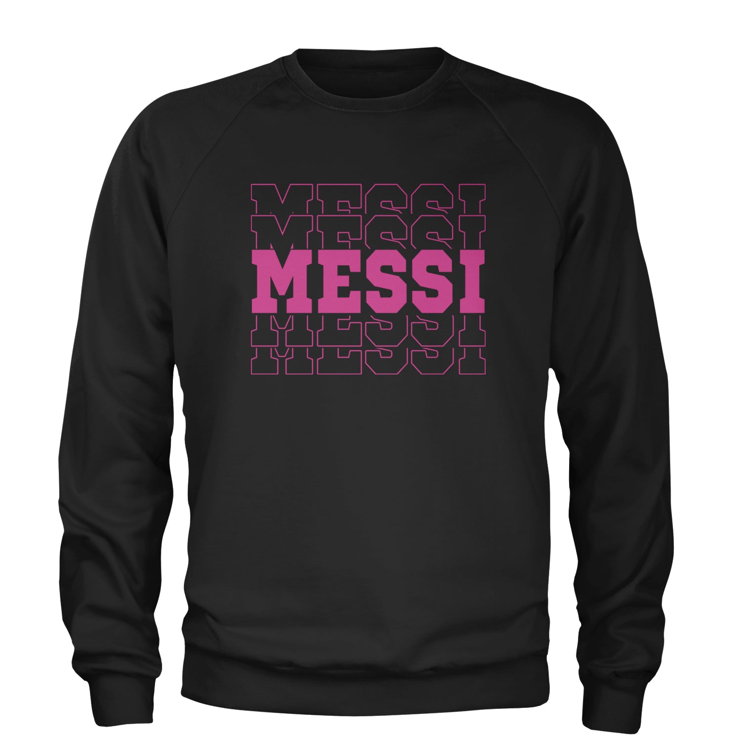 Messi Miami Futbol Adult Crewneck Sweatshirt Black