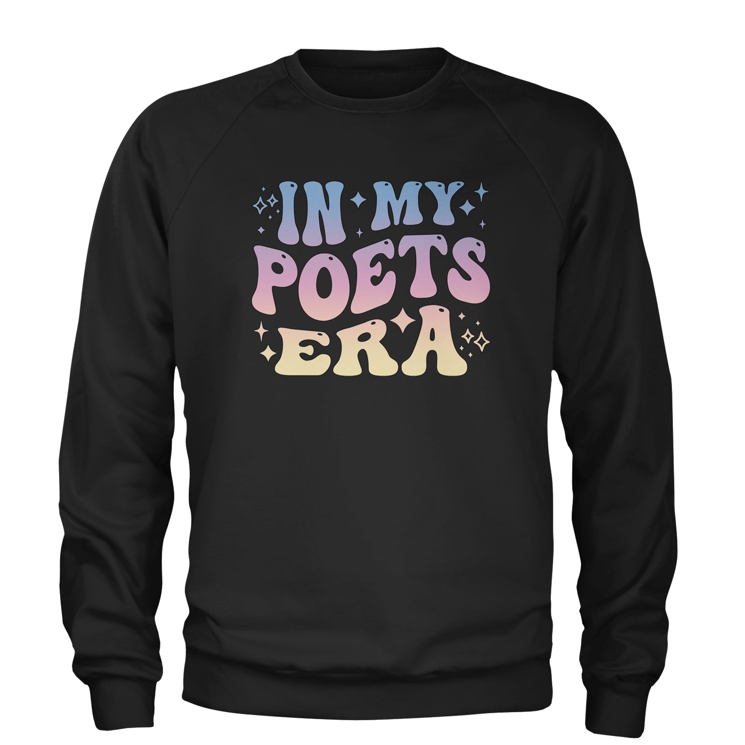 In My Poet Era Tie Dye TTPD Music Adult Crewneck Sweatshirt Navy Blue