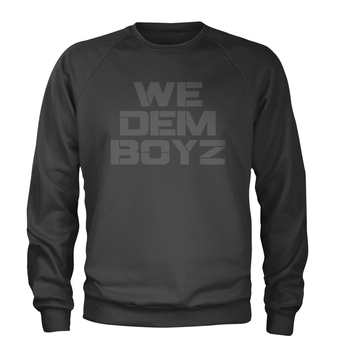WE Dem Boys Dallas  Adult Crewneck Sweatshirt Charcoal Grey