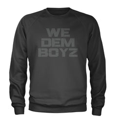 WE Dem Boys Dallas  Adult Crewneck Sweatshirt Charcoal Grey